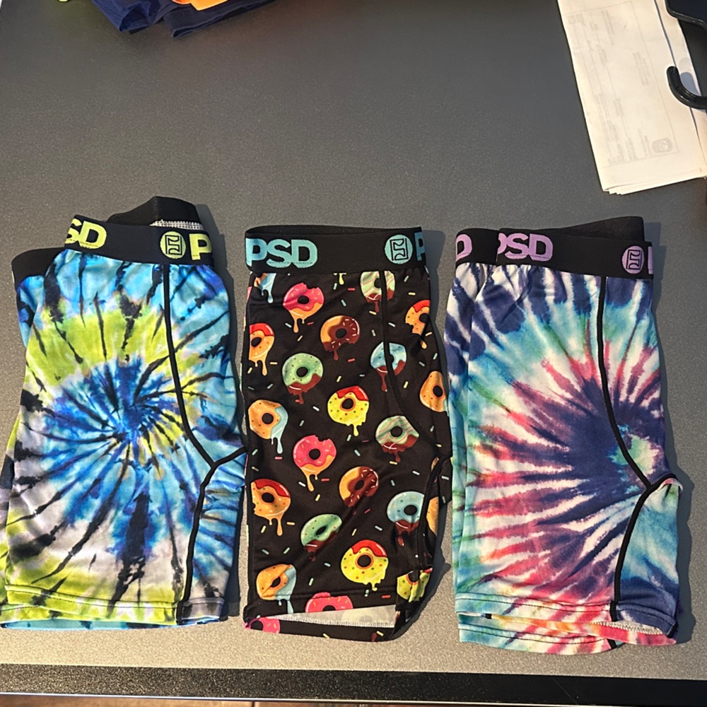 PSD Tie-Dye and Donut Boxer Briefs Trio